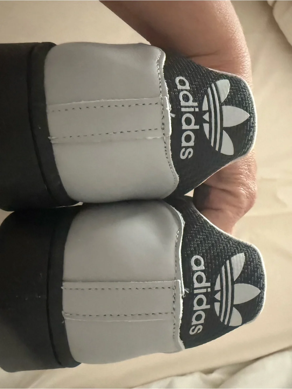 Adidas Superstar Shell toe Gray and Black sneakers
